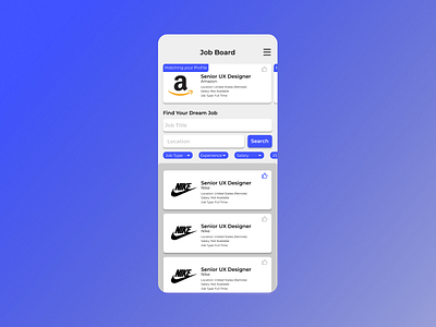 Daily UI 050 daily ui 050 dailyui dailyui050 dailyuichallenge jobboard ui uidesign uiux ux uxdesign