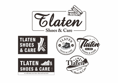 Tlaten Shoes & Care branding design graphic design illustration logo typography vector