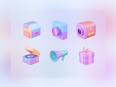 3D Icons Pack design download icon icons illustration logo vector