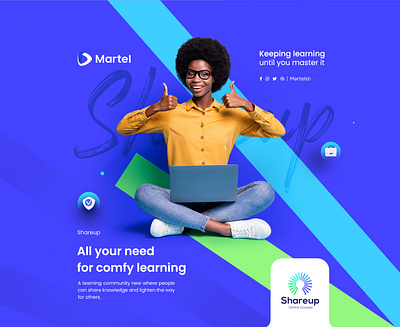 shareup 3d animation blue brand brand identity branding color creative design graphic graphic design illustration logo love martel motion graphics ui ux vector