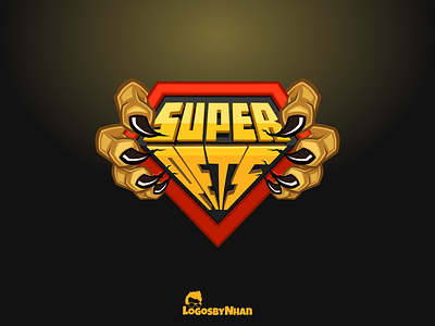 SUPER PETS logo cartoon cartoon character cartoon design cartoon logo cartoon mascot grabbing logo logo design logo maker mascot mascot design mascot logo paw pets super superpets vector logo