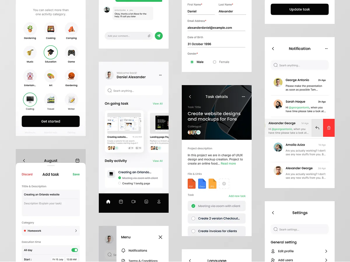 Flutter App designs, themes, templates and downloadable graphic ...
