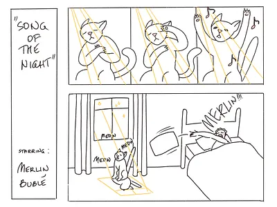 Song of the night comics illustration procreate