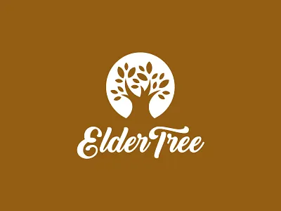 ElderTree artisanal autumn bakery brand branding co op food handcrafted handmade health healthy illustration logo logotype organic produce rustic tree type typography
