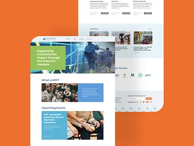 Humanitarian Finance Forum - Web Design clean design homepage layout ui ux web website