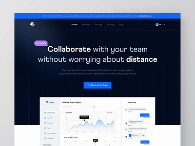 Roome ~ Task Managament Website Interaction🔗 animation clean flow interaction landing landing page minimalist motion graphics principle prototype task task management task manager ui user interface ux web animation webflow website website animation