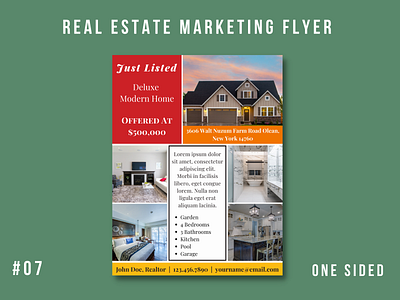 Real Estate Marketing Flyer Template #07 branding