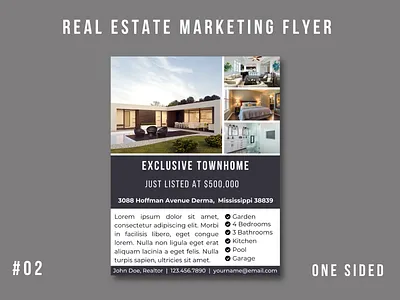 Real Estate Marketing Flyer Template #02 branding