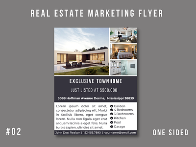 Real Estate Marketing Flyer Template #02 branding