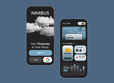 Nimbus Financial - Product Design design finance graphic interface layout planning product ui ux