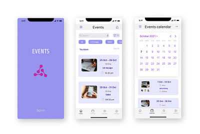 Events mobile app branding design events events mobile app mobile app ui design ui ux app