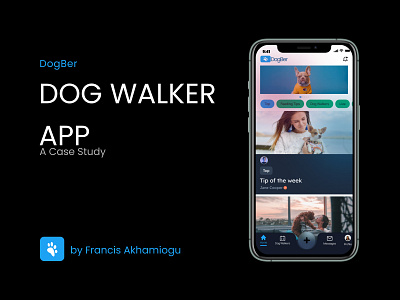 DogBer: A Dog Walker App 3d animation app branding design logo motion graphics typography ui ux