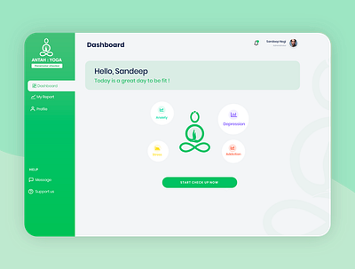 Dashboard Design for AntahYoga branding css dashboard dashboard design dashboard ui dashboard ux design graphic design html javascript logo design ui ux