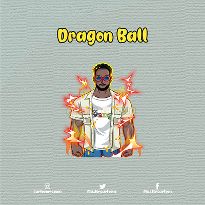 CUSTOME DRAGON BALL STYLE affordableart animation branding cartoon cartoonworld custome art cute design dragon ball fast repsonse funny goku illustration logo