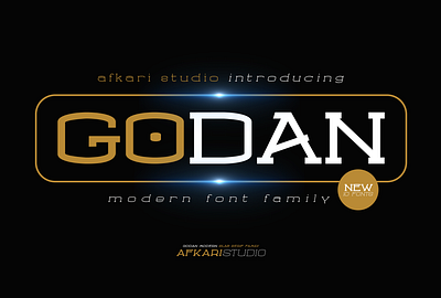 Godan Modern Slab Serif Font Family branding design fo font graphic design logo vector