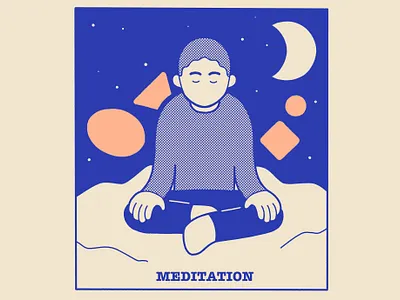 Meditation headspace illustration meditation