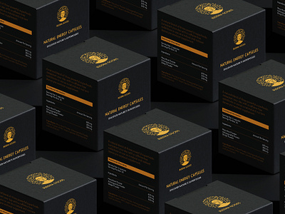 Luxury package brand design brand identity branding buddha design energy blend gold illustration logo lux luxury luxury package mark natural blend package package design packaging packaging design vector