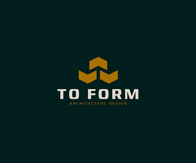 To Form Logo architecture branding design geometric graphic design logo type