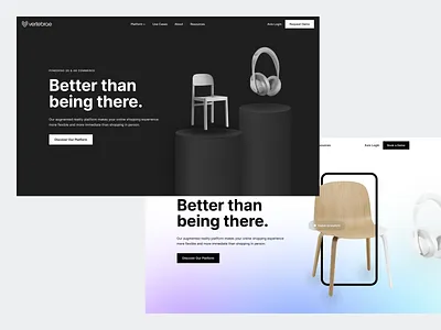 Vertebrae Landing Page app clean modern redesign ui vertebrae webdesign website