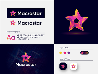 Macrostar Logo Design Project tech logo