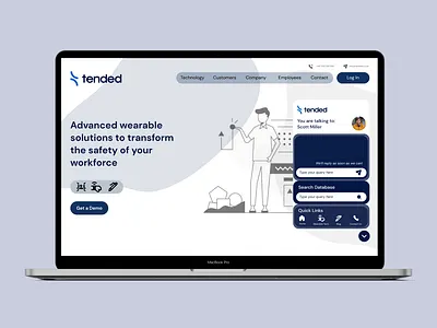 Reimagining Tended's Landing Page app branding design icon illustration logo typography ui ux vector