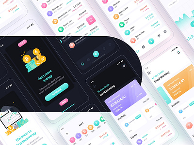 Bitex – Crypto Wallet Mobile App UI Kits app bitcoin blockchain coin currency crypto crypto trading cryptocurrency currency exchange digital currency ethereum finance ico ico agency mining mobile app payment share market ui design ux design