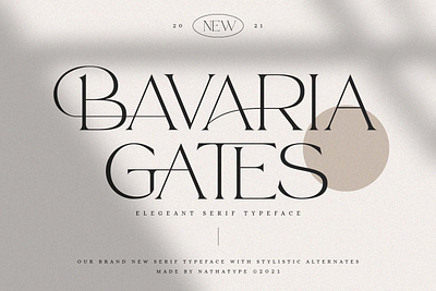 Bavaria Gates - Serif Font branding design font fonts logo logotype typeface typography