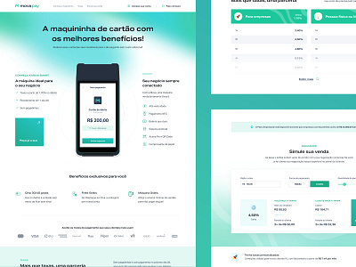 MovaPay - UI Design for Landing Page colorful design gradients landing page payment product design product page ui web design