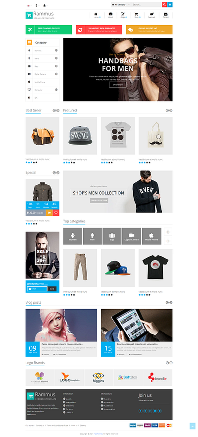 Rammus - Fashion Store HTML Template bootstrap html web template ecommerce fashion web template elegant fashion web template fashion store html template minimal html fashion template responsive html template responsive html web template