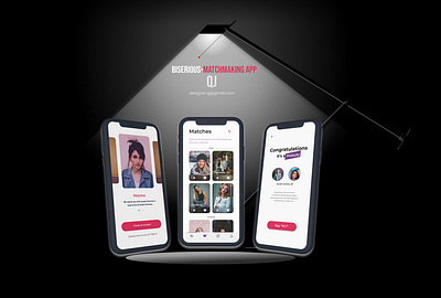 BISERIOUS adobexd animation dating design figma friendship illustration iphone iphone11 logo love match mobile mobile application ui uiux
