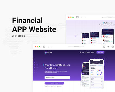 Financial App Website app design graphic design ui ui ux design ux