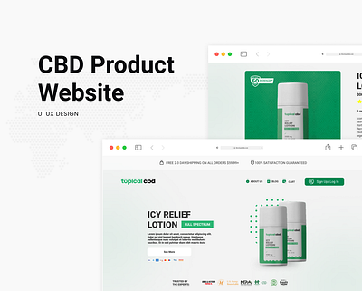 CBD Product Website branding design graphic design ui ui ux design ux