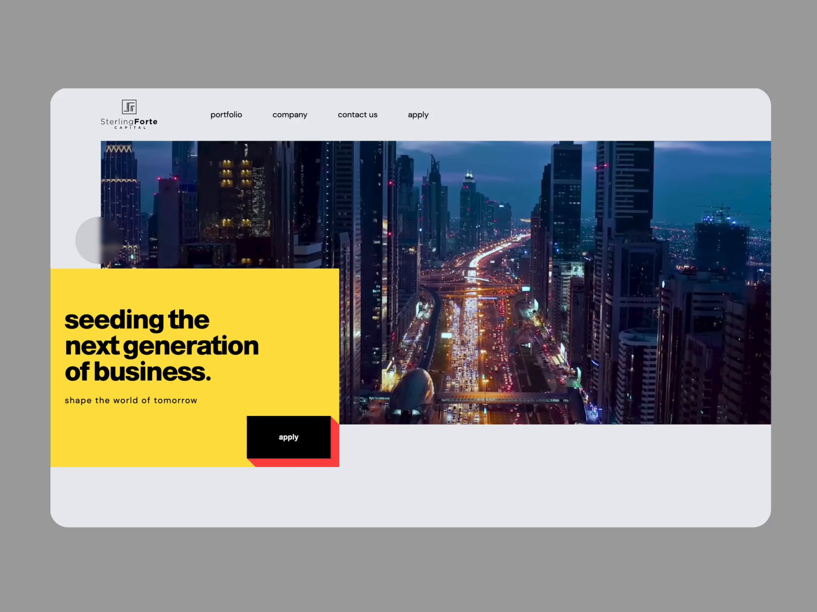 Example of Sterling Forte Website