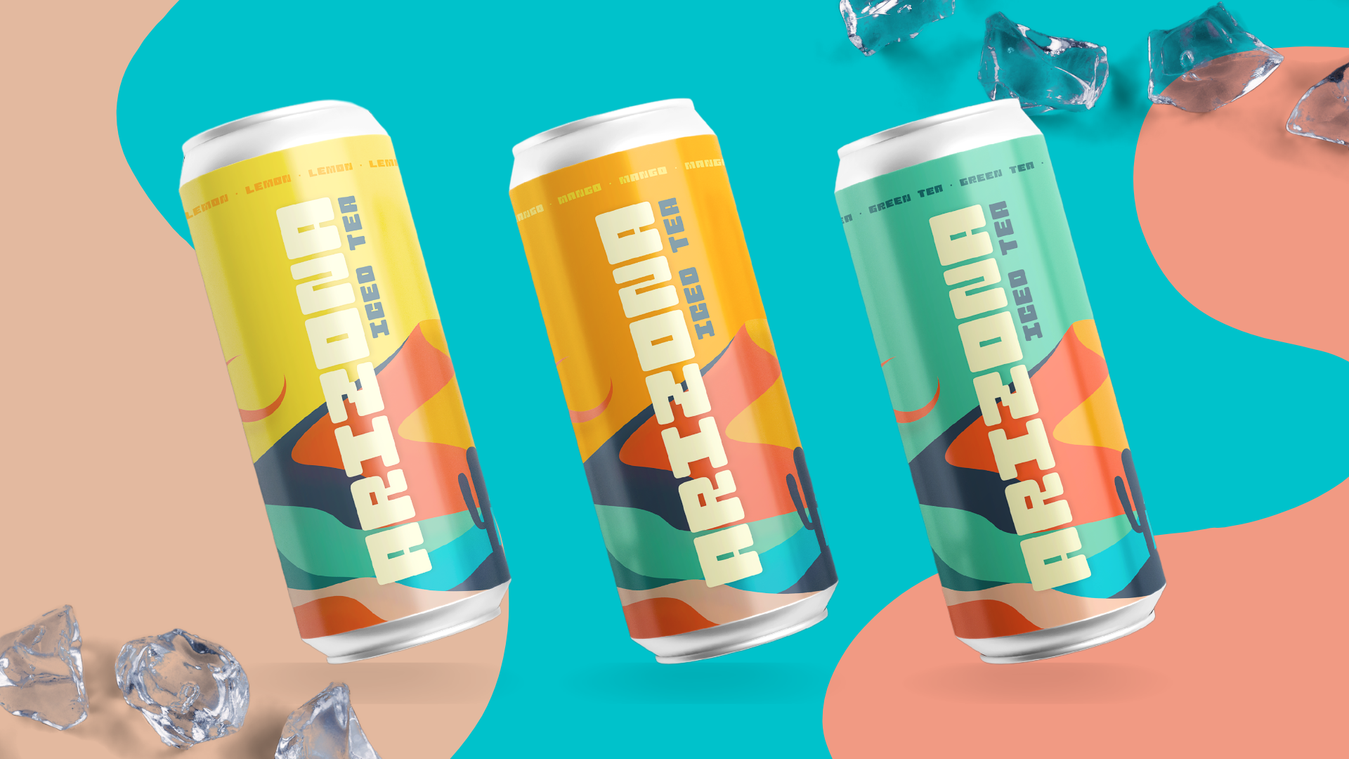 Arizona Iced Tea (Logo & Brand Identity) arizona beverage bold brand design brand identity branding can concept design florida food graphic design iced tea logo logo design mockup orlando social media typography vector