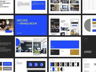 DECODE - Brand Book bbagency brand brand book branding colors design design system graphic design logo patterns photography proportions scale sizing visual identity