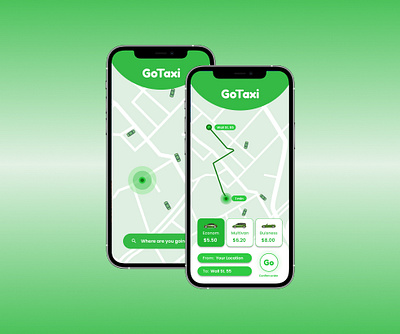 Taxi App Design app branding dailyui design graphic design illustration logo ui ux vector