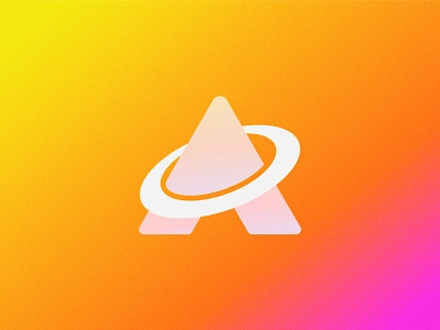 A letter logo with planet, space, galaxy,mass logo exploration. a modern logo abstract branding cosmos design ecommerce galaxy jupiter letter a logo logo logo designer logotype orbit outspace planet saturn server space sphere symbol