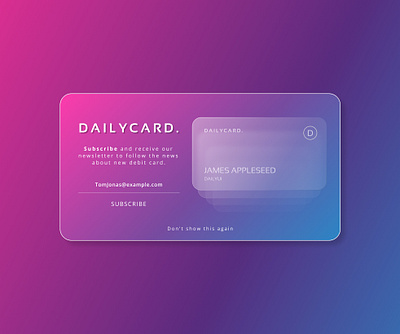 Dailycard Design app branding dailyui design graphic design illustration logo ui ux vector