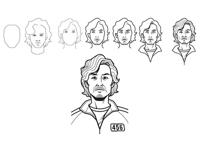 squid game adobe illustration illustrator teeshirt vector vector art