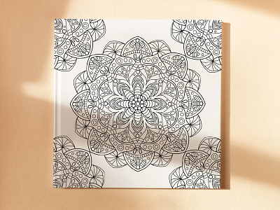 Mandala coloring book branding coloring coloring page design graphic design illustration line art vector