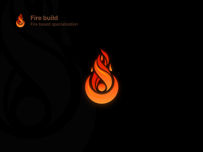 Fire build design figma fire flame game graphic design icon icondesigner icons iconset online power red rpg sketch specilization talent ui vector