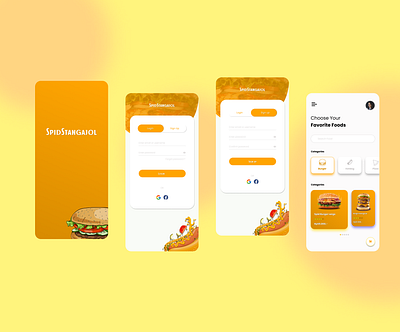 Boorgers App app best design mobile branding burger color palette fast food food food app food app design graphic designer junk food mobile app design mobile design mobile figma mobile ui design palette