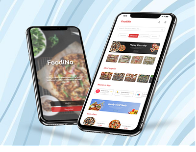 Online Food Delivery App Design design food app iranian landing page responsive ui user exprience user interface
