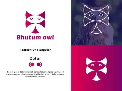 Bhutum owl Logo Design animal bhutum owl brand design branddesign branding design brandingdesign company logo creative logo design design illustration latter logo logo logo design logofolio minimal logo design modern logo design