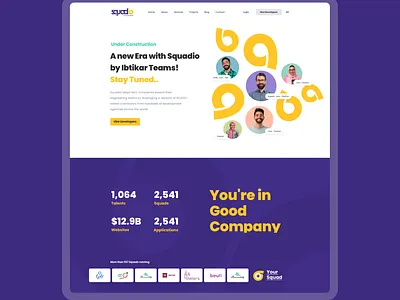 Squadio site design html modern site ui