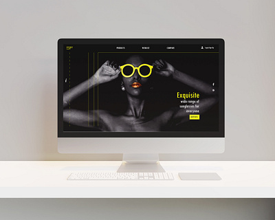 Website Landing Page - Daily UI Challenge Day 003 adobe illustrator adobe photoshop adobe xd behance black branding cooldesigns creative daily challenge dailyui design dribbble ideas illustration landing page neon glow newideas website yellow
