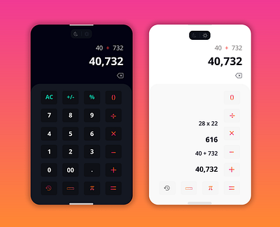 Minimalist Calculator UI app appux branding calculator minimalistic dailyui design illustration minimalistic minimalisticcalculator productdesign ui ux