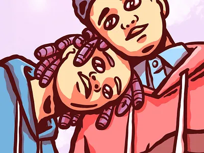 Couple Goals african capetown couple coupleillustration illustration johannesburg lovers portrait portraitillustration two people