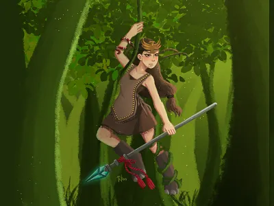 Girl in The Jungle app branding design icon illustration logo typography ui ux vector