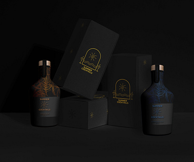 Summer Cocktails | Product and Packaging Design brand identity branding design graphic design packaging design